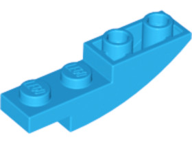 Sötét azúr 1x4x1 fordított íves elem