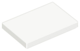 Fehér 2x3 Csempe