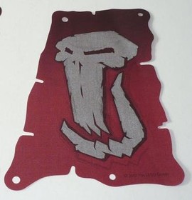 Sötétpiros 14x20 Vitorla - Troll Koponya Mintával