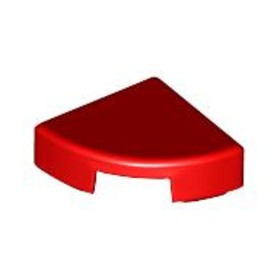 Piros 1X1 Negyedkör Csempe