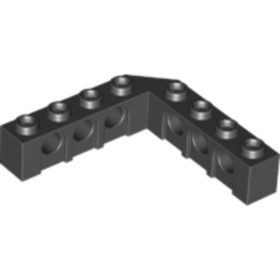 Fekete 5x5 Technic Sarok Elem