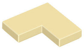 Bézs 1 x 2 x 2 Sarok csempe