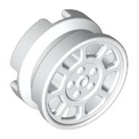 Fehér 8 Küllős Kerék - 11mm D. x 6mm