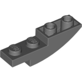 Sötét Kékesszürke 1x4 Fordított Íves Elem