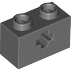 Sötét Kékesszürke 1X2 Elem Keresztlukkal