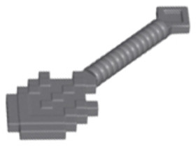 Sötét kékesszürke Minecraft Ásó