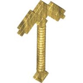 Gyöngyházarany Minifigura Csákány - Minecraft