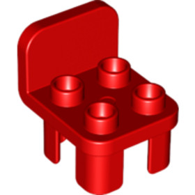 DUPLO Piros 2x2 Szék