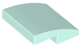 Világos aqua 2x2 Íves elem