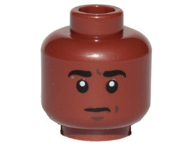 Vörösesbarna Minifigura Fej - sw0900 Feje