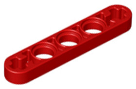 Piros 1x5 Technic Emelőkar 