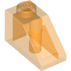 Átlátszó narancssárga 1X2/45° Cserép