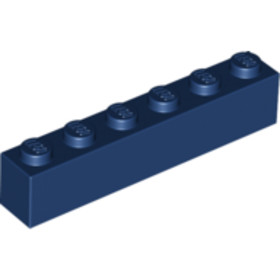 Sötétkék 1x6 Elem