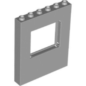 Világos Kékesszürke 1x6x6 Panel Ablakkal