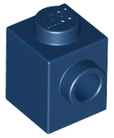 Sötét kék 1X1 Kocka +1 Gombbal