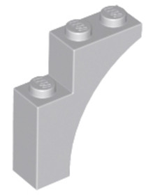 Világos kékesszürke 1x3x3 Híd Elem