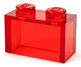 Átlátszó piros 1X1X2 Elem