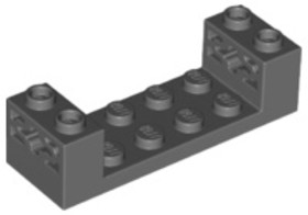 Sötét kékesszürke 2x6x1 módosított elem