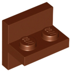 Vöröses barna konzol 2 x 2, 1 x 2 Középen 