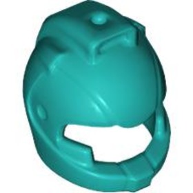 Sötéttürkiz Minifigura Sisak
