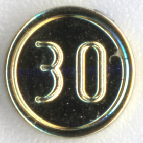 Aranyozott Króm 30-as Érme