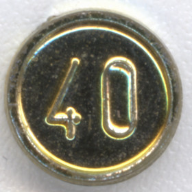Aranyozott Króm 40-es Érme