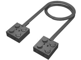 Fekete 2 x 2 x 2/3 hosszabító kábel
