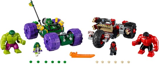 LEGO® Marvel 76078 - Hulk és Vörös Hulk összecsapása