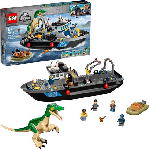 LEGO® Jurassic World 76942 - Baryonyx dinoszaurusz szökés csónakon