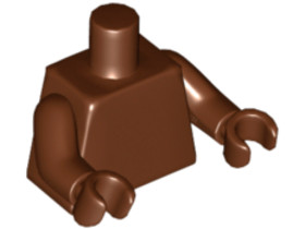 Vörösesbarna Minifigura Felsőtest