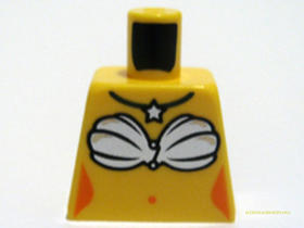 Sárga Minifig felsőrész, Hableány