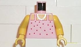Rózsaszín Minifigura Felsőrész Rózsaszín / Paradisa