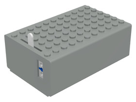 Világosszürke Régi Elemtartó Box 4.5V  6x11x3 1/3 (Használt)