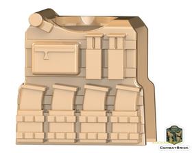 Bézs Body Armor with Magazines and Hydration pack