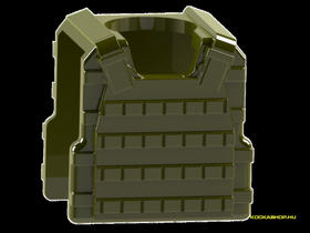 Katonai zöld Basic Plate Carrier with Stud
