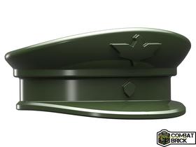 Katonai zöld WWII Russian Officer Visor Cap