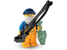 Minifigura 3. sorozat- Horgász