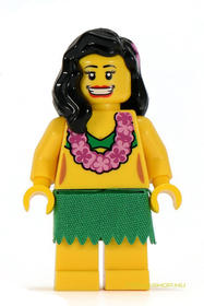 Minifigura 3. sorozat- Hula táncos (kieg.nélkül)