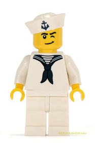 Minifigura 4. sorozat - Tengerész (kieg.nélkül)