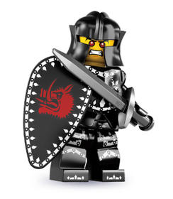 Minifigura 7. sorozat - Sötét lovag