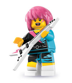 Minifigura 7. sorozat - Rocker lány