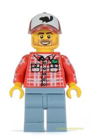 Minifigura 5. sorozat- Favágó (kieg.nélkül)