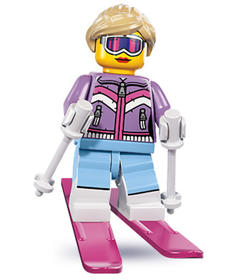 Minifigura 8. sorozat - Síelő lány