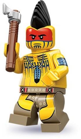LEGO® Minifigurák col10-5 - Minifigura 10. sorozat - Tomahawk harcos