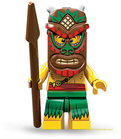 Minifigura 11. sorozat - Tiki harcos