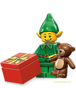 Minifigura 11. sorozat - Manó ajándékdobozzal
