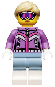 LEGO Minifigura 8. sorozat - Síelő lány
