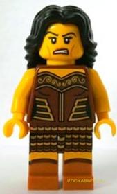 Minifigura 10. sorozat - Harcos nő (kieg.nélkül)