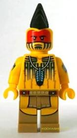 Minifigura 10. sorozat - Tomahawk harcos (kieg.nélkül)