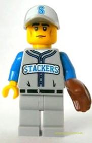 Minifigura 10. sorozat - Baseball játékos (kieg.nélkül)